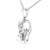 Contemporary .925 Sterling Silver Diamond Accent Mom with Heart Pendant Necklace (J-K Color, I2-I3 Clarity) - 18" Inches For Sale - Image 3 of 5