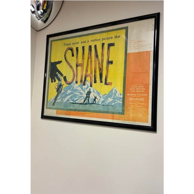 Mid 20th Century Shane Framed Movie Poster For Sale - Image 5 of 10