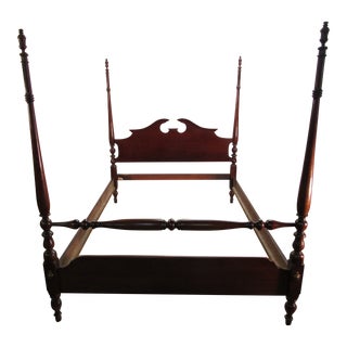 Thomasville Solid Cherry Queen Size Poster Bed For Sale