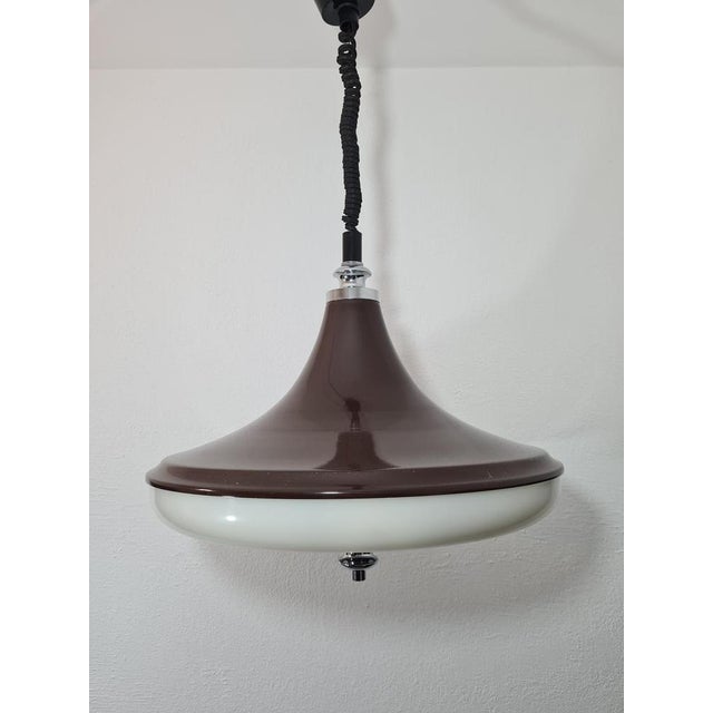 Space Age UFO Pendant Lamp from Massive, Belgium, 1970s For Sale - Image 3 of 10