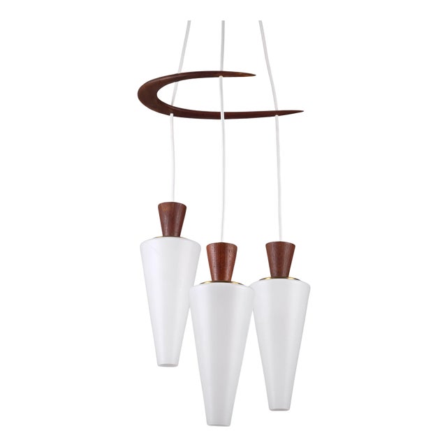 Swedish Modern Glass Pendant, 1950s For Sale