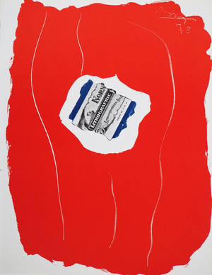 Robert Motherwell, Composition rouge, Lithograph
