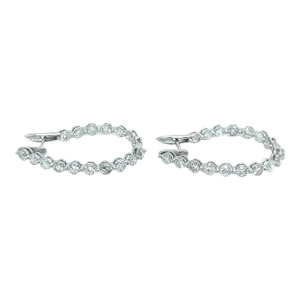 Inside Out Round Diamond Hoop Earrings | DR-34PCS-3.57CTW | SKU: ND1199-1