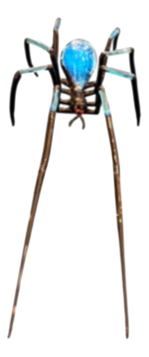 Murano Glass Blue Spider, 1980s