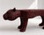 Wood Handmade Sculptural Leopard Bench,Red & Black Design For Sale - Image 7 of 7