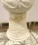 Traditional Arteriors Transitional White Faux Marble Carved Alter Vase For Sale - Image 3 of 7