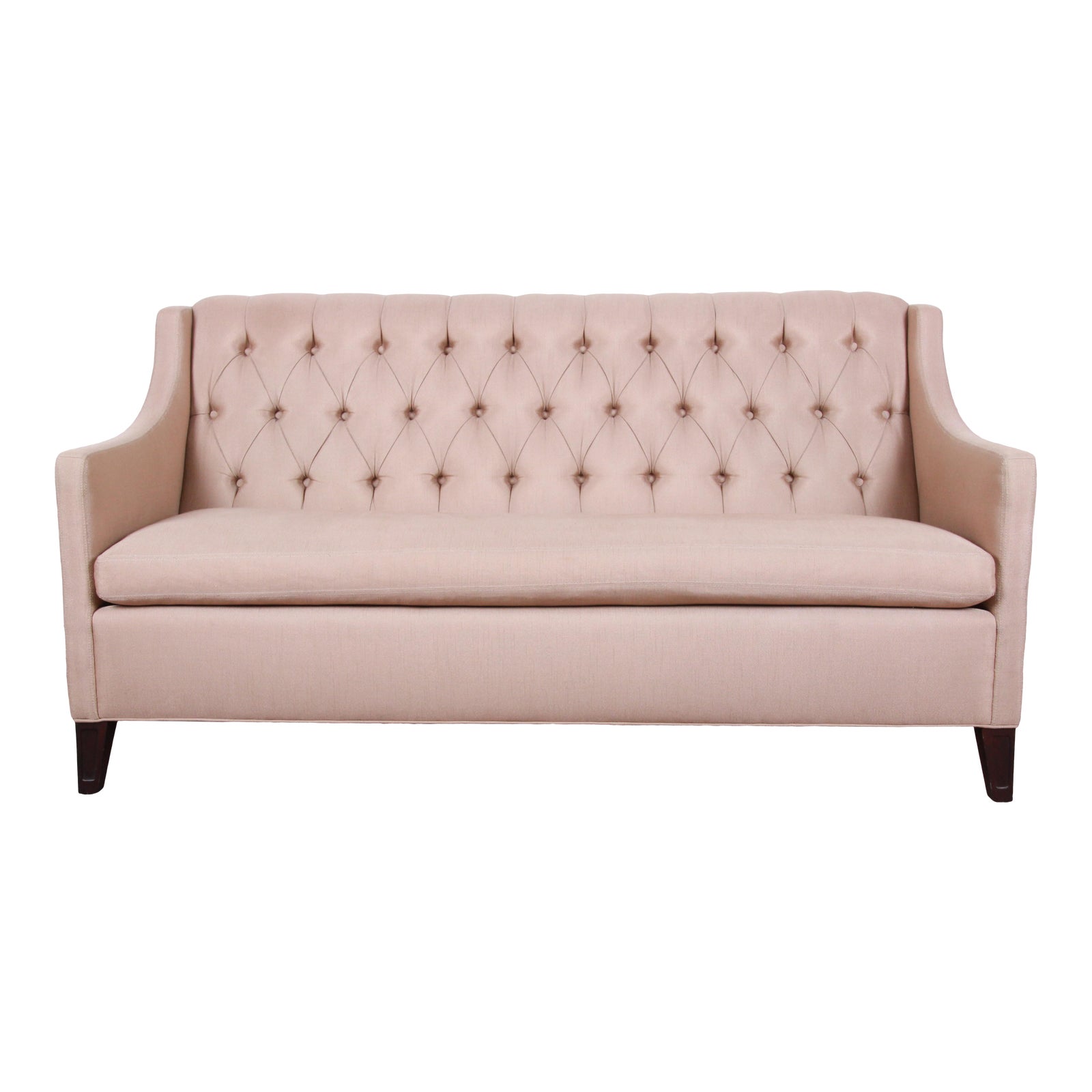 Henredon Upholstery Collection Contemporary Tufted Sofa Chairish