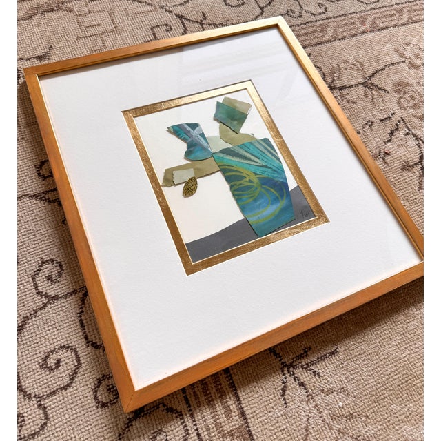 "Cut to the Feeling 1" Original Framed Collage on Paper by Zac Woodiel For Sale - Image 11 of 12