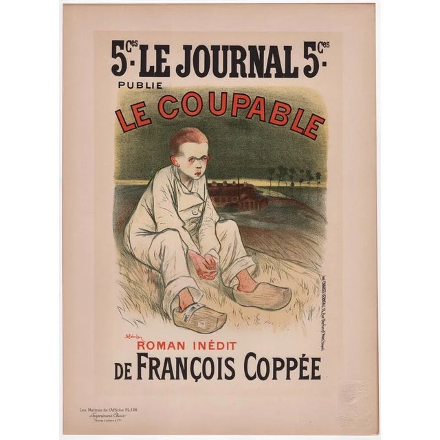 Théophile-Alexandre Steinlen (1859 – 1923) Le Coupable Year of ideation: 1896 Year of printing: 1898 Lithograph on wove...