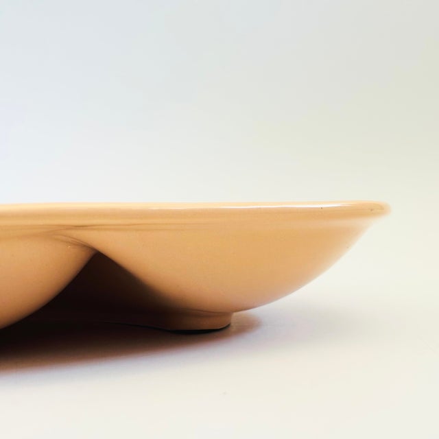 Large Ceramic Seashell Chip and Dip Serving Tray, Made in Japan For Sale - Image 4 of 9