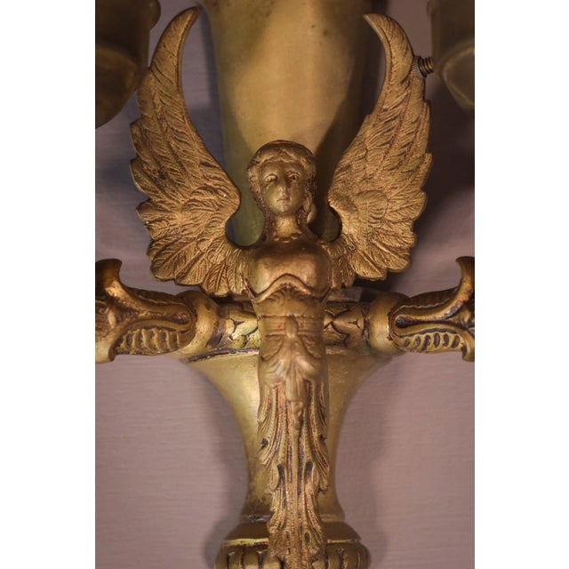Classical Glass Wall Lamps with Angels, Set of 2 For Sale - Image 14 of 18