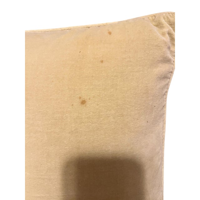 Ivory Vintage Floral Needlepoint Petite Point Pillow For Sale - Image 8 of 9