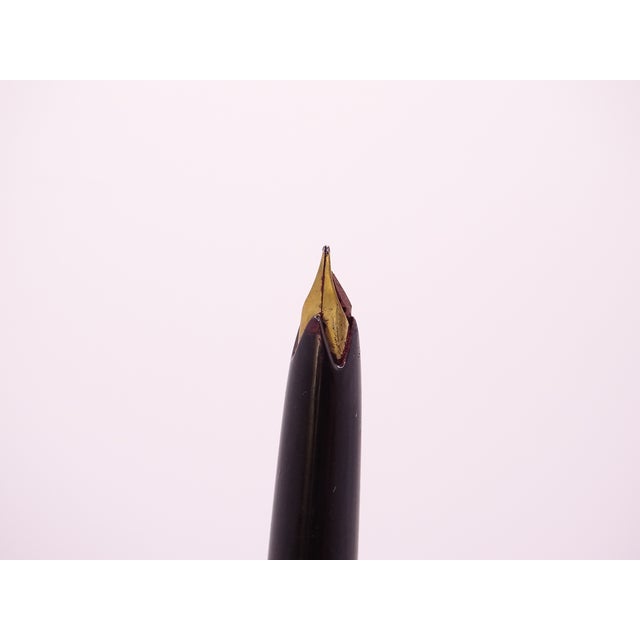 Plastic Meisterstuck Fountain Pen No12 in Black Resin and Gold Plating from Montblanc, 1990s For Sale - Image 7 of 18
