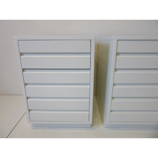 Wood Sligh Mid Century Nightstands for the Cross Country Furniture Collection For Sale - Image 7 of 12