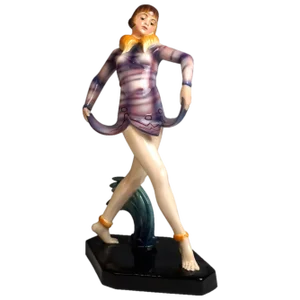 Vienna Revue Dolly Sisters Figure by Dakon for Goldscheider, 1930s
