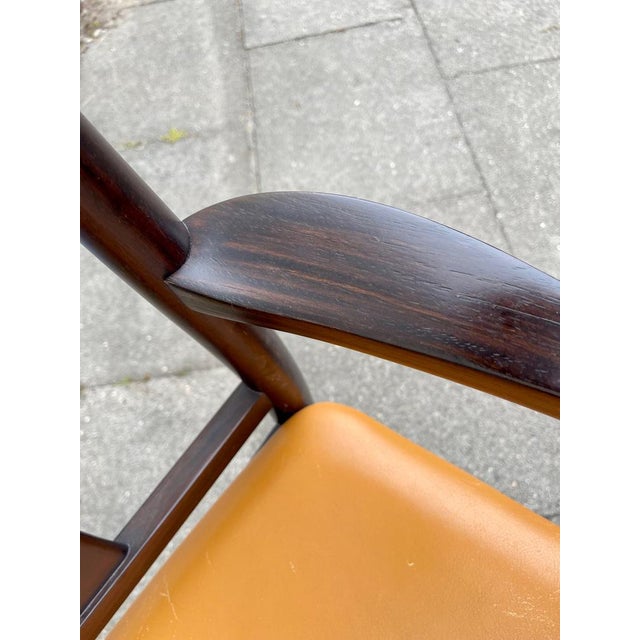 Scandinavian Modern Mahogany and Leather Armchair from DOF, 1970s For Sale - Image 9 of 16