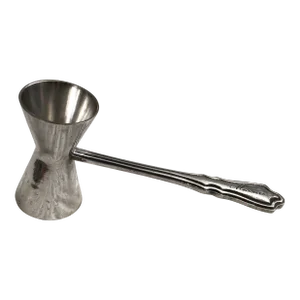 Vintage French Silver Double Jigger With Etched “Measure” on the Handle