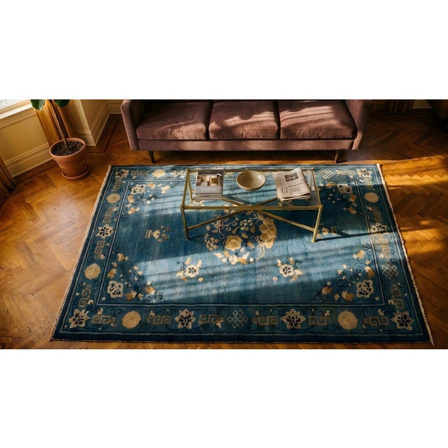 Early 20th Century Chinese Peking Carpet For Sale - Image 10 of 12