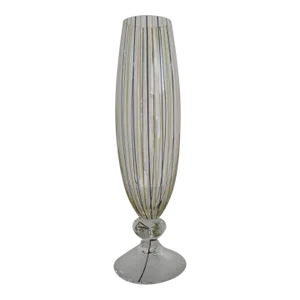 1940s Mid-Century Modern Afors Swedish Blown Glass Stemmed Vase