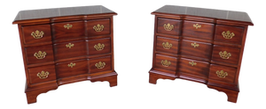Superior Furniture Co. Goddard Block Front Style Nightstands - A Pair