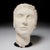 Ceramic French Mid-Century Bisque Stoneware Life-Size Head Sculpture For Sale - Image 7 of 7