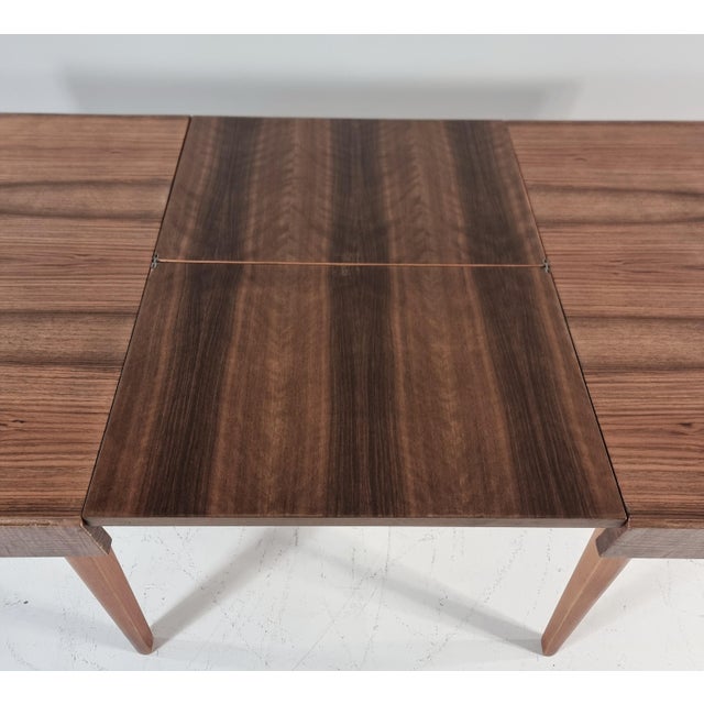 Art Deco Dining Table in Walnut, 1960s For Sale - Image 6 of 14