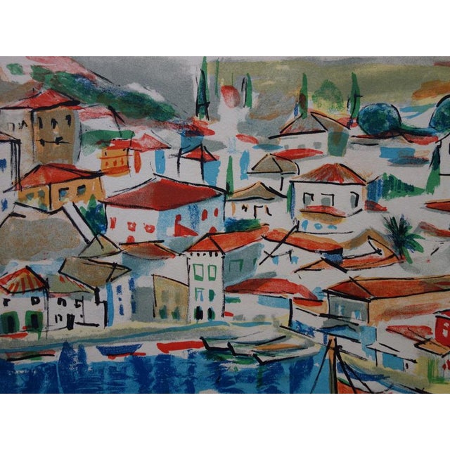 François Desnoyer, Small Port in Provence, Lithograph For Sale - Image 5 of 7