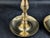 Victorian Pair Brass Candlesticks Holders 9" Valsan Portugal Taper Gold For Sale - Image 3 of 6