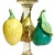 Glass Venetian Antique Murano Pear Lemon Fruit Decorated Italian Art Glass Covered Jar, Art Nouveau-Deco Era For Sale - Image 7 of 9
