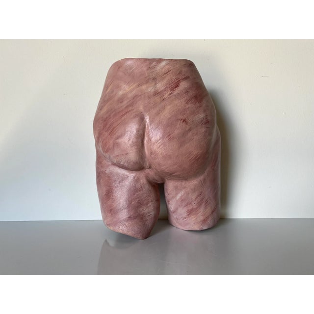 90's L. Gonzales Male Buttocks Art Ceramic Wall Sculpture For Sale - Image 11 of 11