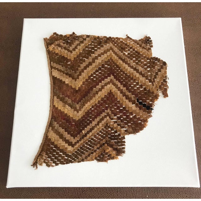 15th Century & Earlier Group of Three Framed Pre-Columbian Textile Fragments Chancay Chimu Culture For Sale - Image 5 of 11