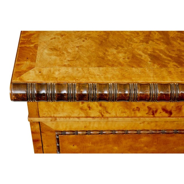 Art Deco Scandinavian Pedestal Desk in Birch, 1930 For Sale - Image 11 of 13