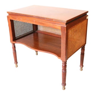 Regency Style Cane Mahogany Sideboard For Sale