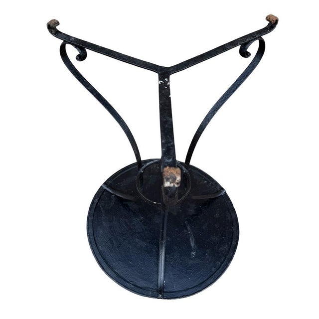 Wrought Iron Pedestal Table, France For Sale - Image 11 of 15