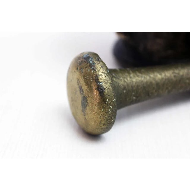 Mortar & Pestle in Bronze, 17th Century, Set of 2 For Sale - Image 4 of 13