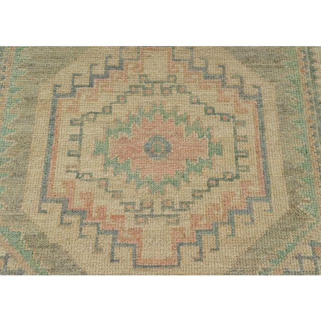 Turkish Oushak Rug 2'11" x 9'11" #20213 For Sale - Image 4 of 8