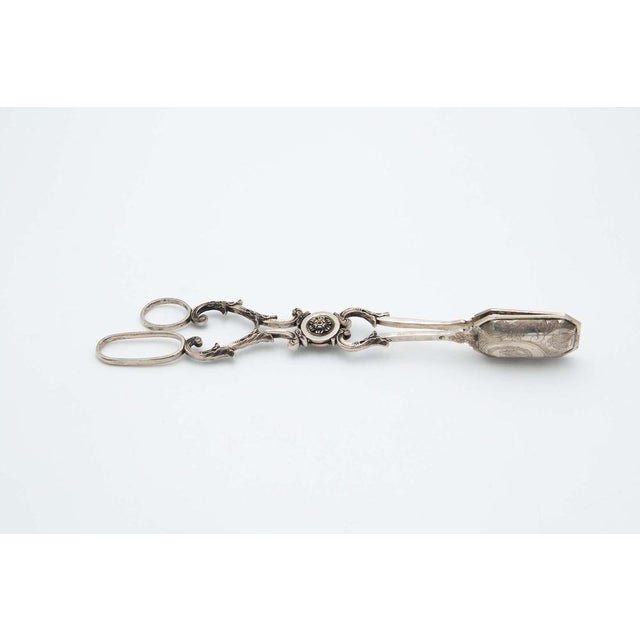 Silver Tongs for Bread with Cutouts For Sale - Image 5 of 5