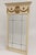 Louis XVI Style Trumeau Mirror with Cream Painted Wood Frame For Sale - Image 9 of 9