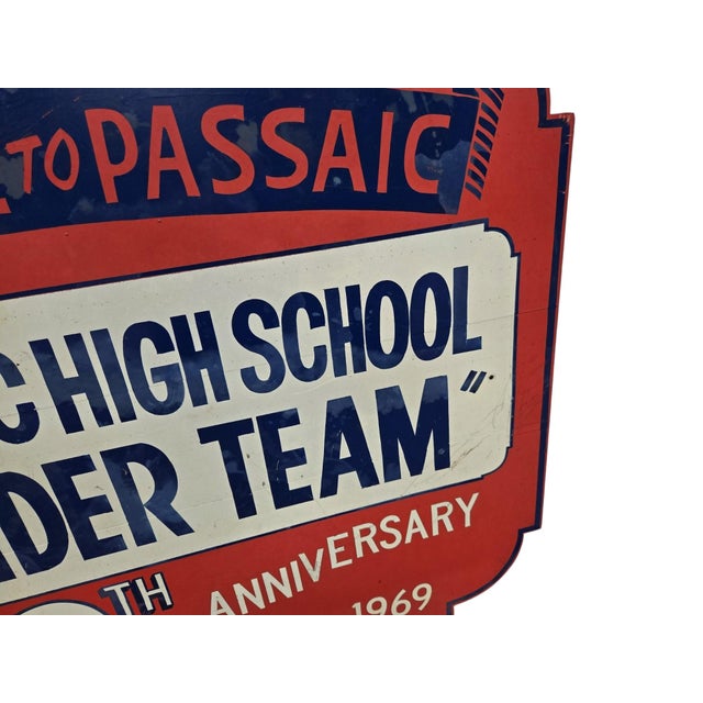 Metal Rare 1969 Passaic High School Basketball Sign Wonder Team 50th Anniversary Nj For Sale - Image 7 of 17