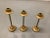 Modern Brass Candlesticks - Set of 3, Denmark, 1960s For Sale - Image 4 of 6