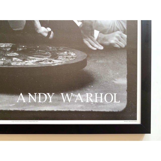 Andy Warhol Vintage 1997 Lithograph Print Framed Pop Art Poster " in the Future Everyone Will Be Famous for 15 Minutes " 1965 For Sale - Image 11 of 13