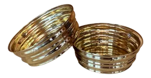 Wiener Werkstatte Brass Bowls by Dagobert Peche - Pair