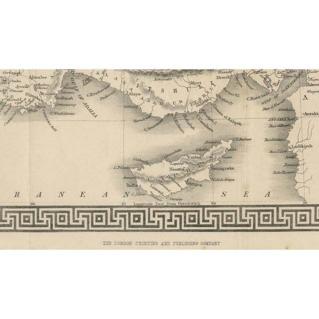 Contemporary John Tallis, Map of Asia Minor, 1850 For Sale - Image 3 of 11