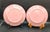 Bordallo Pinheiro Vintage Bordallo Pinheiro Pink Daffodil Flower Majolica Pottery 9.25" Plates-Set of 2 For Sale - Image 4 of 4