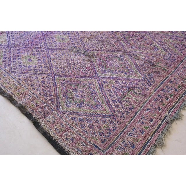 1980s Mid-Century Moroccan Rug - 6'8" X 10'0" Ft For Sale - Image 5 of 10
