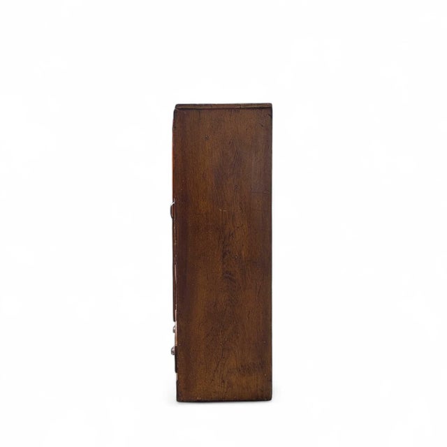 Antique Japanese Wooden Cabinet With Hinged Doors and Drawers, Meiji Period For Sale - Image 12 of 18
