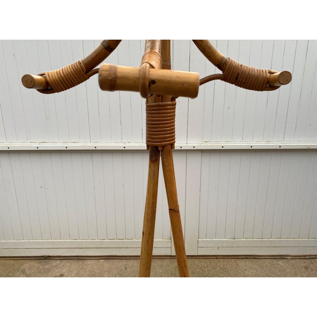 Vintage Rattan Coat Rack, 1970s For Sale - Image 14 of 14