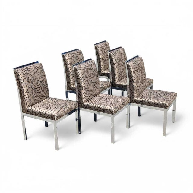 Vintage Dia Chrome Dining Chairs, Set of Six, Mid-Century For Sale - Image 4 of 18