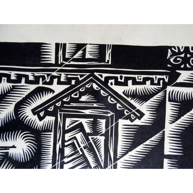 Dainis Rozkalns, Kazan, 1972, Linocut For Sale - Image 7 of 8