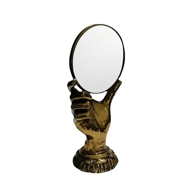 Late 20th Century Maitland-Smith Figural Hand Shaped Desktop Magnifying Glass For Sale - Image 13 of 13